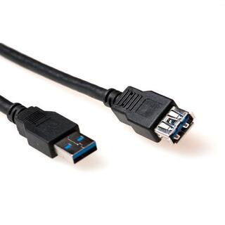 ACT USB3 Kabel A-A -  1,0 m skjøt A-A USB skjøtekabel Sort